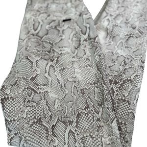 White House Black Market High-Rise Sculpt Snake Print Skinny Jeans Size 4